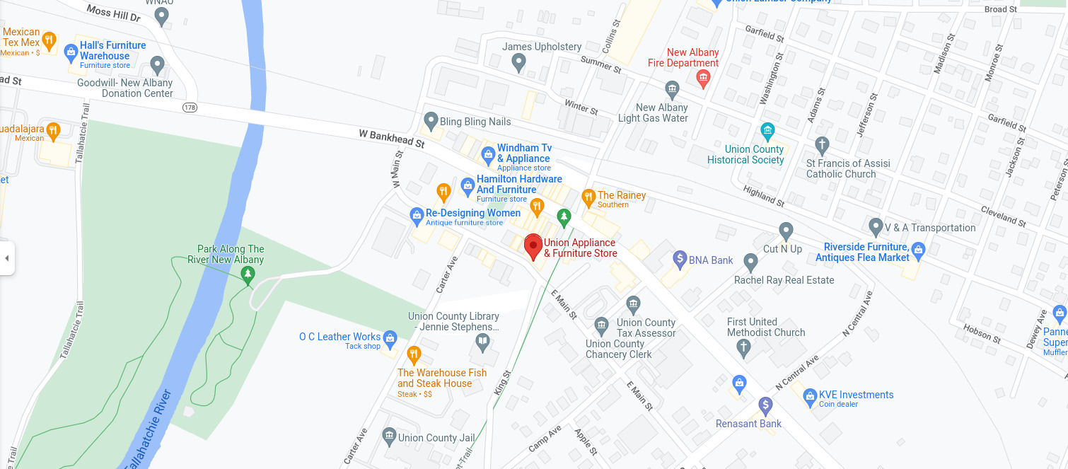 Union Appliance and Furniture N MS's 1 Quality Furniture